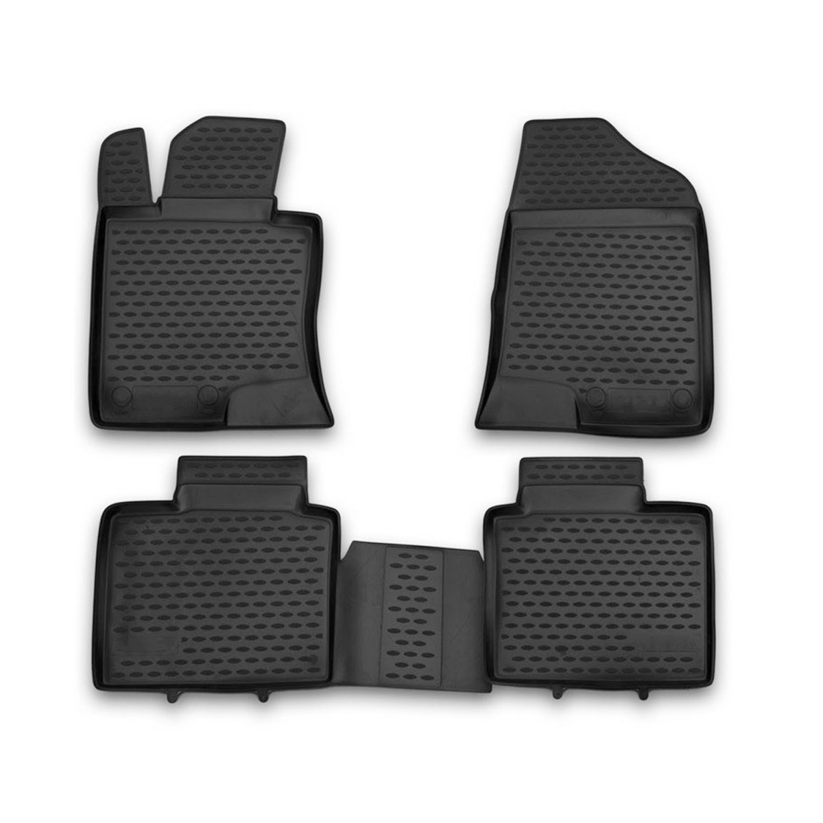 Hyundai Sonata Floor Mats - Omac - Rubber TPE - Black - '10-'15